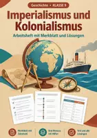 Vorschau - Arbeitsblätter - Imperialismus und Kolonialismus, Arbeitsheft, Klasse 9 - Deckblatt