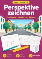 Vorschau - Arbeitsblätter - Perspektive zeichnen Klasse 7-8 Kunst - Deckblatt