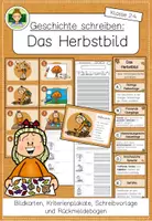 Vorschau - Stundenentwürfe - Herbst: Geschichte schreiben- Das Herbstbild (Bildergeschichte Deutsch Grundschule Klasse 2-4) - Seite 1
