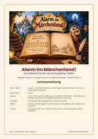 Vorschau - Interaktives Material - Digitaler Escape Room - Alarm im Märchenland - Seite 1