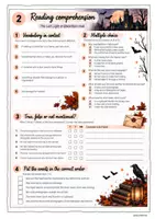 Vorschau - Arbeitsblätter - The Last Light at Blackthorn Hall Halloween Reading Comprehension für Klasse 9/10 - Seite 2