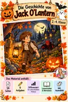 Vorschau - Arbeitsblätter - Halloween-Leseverstehen-Jack O'Lantern - Deckblatt
