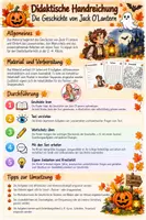 Vorschau - Arbeitsblätter - Halloween-Leseverstehen-Jack O'Lantern - Seite 1