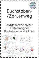 Vorschau - Aufgabenkarten - Buchstaben ZahlenWeg - Deckblatt