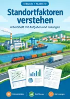 Vorschau - Arbeitsblätter - Standortfaktoren, Arbeitsheft, Klasse 10 - Deckblatt