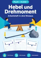 Vorschau - Arbeitsblätter - Hebel und Drehmoment, Arbeitsheft, Klasse 7 - Deckblatt