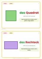 Vorschau - Arbeitsblätter - Formen DaZ: 12 Bildkarten Flächen & Körper - Seite 3