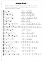 Vorschau - Arbeitsblätter - Rätsel für den Musikunterricht: 2 - Notenrätsel schwer - Seite 1