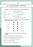 Aperçu - Préparation de séance / Séance complète - Le conditionnel présent +2 fiches d'activités - Page de couverture