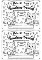 Vorschau - Arbeitsblätter - Mein 30 Tage Einmaleins Training - Einmaleins Üben - Deckblatt