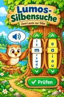 Vorschau - Interaktives Material - Interaktives Silbenlesen für die 1 Klasse - Deckblatt