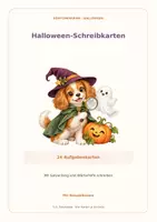Vorschau - Aufgabenkarten - Halloween: 24 Schreibkarten - Deckblatt