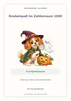 Vorschau - Aufgabenkarten - Halloween: Mathe bis 1000 - Deckblatt