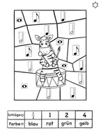 Vorschau - Arbeitsblätter - Malen nach Notenwerten, Musik in der Grundschule, Musik Grundschule, Musikunterricht, Musik - Seite 1