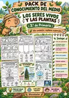 Vista previa - Unidades / Secuencias / Situaciones de Aprendizaje - PACK CONO SERES VIVOS Y PARTES DE LA PLANTA - Portada