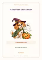 Vorschau - Aufgabenkarten - Halloween: 32 Leseaufträge - Seite 1