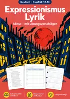 Vorschau - Arbeitsblätter - Expressionismus Lyrik Abitur, Gedichte analysieren - Deckblatt