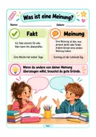 Vorschau - Arbeitsblätter - Meinung begründen Klasse 4 | Argumentieren lernen mit Arbeitsblättern, Argumentationsplan, Differenzierung & Lösungen - Seite 3