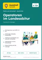 Vorschau - Arbeitsblätter - Operatoren Abitur, Politik und Wirtschaft, Geschichte - Deckblatt