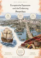 Vorschau - Unterrichtsreihen - Europäische Expansion & Eroberung Amerikas – Kolumbus, Azteken & Kolonialherrschaft | Komplette Unterrichtseinheit Geschichte | Frühe Neuzeit | 91 Seiten - Deckblatt