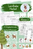 Vorschau - Stundenentwürfe - Herbst Lerntheke Klasse 2 dreifachdifferenziert - Deckblatt