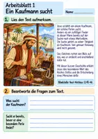 Vorschau - Arbeitsblätter - Jesus erzählt von der kostbaren Perle | Religion Klasse 4 Arbeitsblätter | Evangelische Religionslehre | 10 Arbeitsblätter als PDF - Seite 1