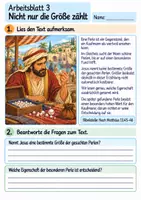 Vorschau - Arbeitsblätter - Jesus erzählt von der kostbaren Perle | Religion Klasse 4 Arbeitsblätter | Evangelische Religionslehre | 10 Arbeitsblätter als PDF - Seite 3