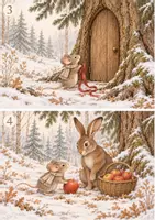 Vorschau - Bildkarten - Milla und die geheimnisvolle Weihnachtstür – Adventskalendergeschichte mit 24 Vorlesegeschichten & Bildern | Kindergarten & Grundschule - Seite 2