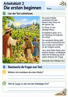 Vorschau - Arbeitsblätter - Jesus erzählt von den Arbeitern im Weinberg | Religion Klasse 4 Arbeitsblätter | Evangelische Religionslehre | 10 Arbeitsblätter als PDF - Seite 2
