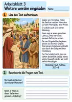 Vorschau - Arbeitsblätter - Jesus erzählt von den Arbeitern im Weinberg | Religion Klasse 4 Arbeitsblätter | Evangelische Religionslehre | 10 Arbeitsblätter als PDF - Seite 3