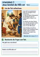 Vorschau - Arbeitsblätter - Jesus wäscht seinen Freunden die Füße | Religion Klasse 4 Arbeitsblätter | Evangelische Religionslehre | 10 Arbeitsblätter als PDF - Seite 3