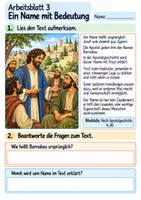 Vorschau - Arbeitsblätter - Barnabas macht anderen Mut | Religion Klasse 4 Arbeitsblätter | Evangelische Religionslehre | 10 Arbeitsblätter als PDF - Seite 3