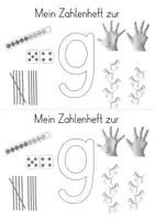 Vorschau - Arbeitsblätter - Mini-PAKET: Zahlenheft zur 8 und 9 - Seite 3