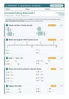Vorschau - Fördermaterial/Inklusion - Lernstandserhebung Mathe Klasse 3 – Eingangstest Schuljahresanfang mit Auswertung und Förderhinweisen - Seite 2