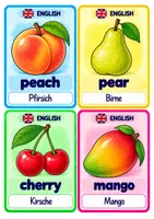 Vorschau - Bildkarten - 🍎 English Food & Drinks – 100 Vokabelkarten - Seite 3