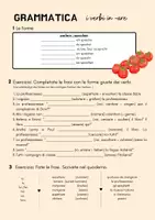 Vorschau - Arbeitsblätter - Grammatica: verbi in -are mit Lösung - Deckblatt