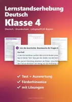 Vorschau - Fördermaterial/Inklusion - Lernstandserhebung Klasse 4 Deutsch und Mathe – Eingangstests Schuljahresanfang mit Auswertung und Förderhinweisen - Seite 1
