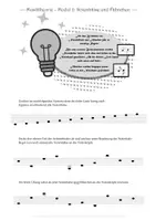 Vorschau - Arbeitsblätter - Musiktheorie - Modul 2: Notenhälse und Fähnchen - Seite 1