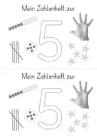 Vorschau - Arbeitsblätter - Zahlenheft zur Zahl 5 - Zahleinführung - Seite 2