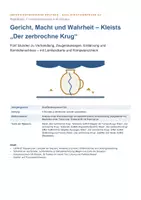 Vorschau - Stundenentwürfe - Unterrichtssequenz Q2: Gericht, Macht und Wahrheit – Kleists „Der zerbrochne Krug“ (5 Stunden mit Kompetenzcheck) - Seite 1