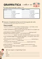 Vorschau - Arbeitsblätter - Grammatik: verbi in -ire mit Lösung - Deckblatt