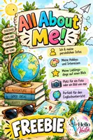 Vorschau - Arbeitsblätter - All About Me! – So macht Kennenlernen Spaß - Deckblatt
