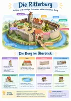 Vorschau - Poster - Ritterburg Aufbau Poster Klasse 5-6 - Deckblatt