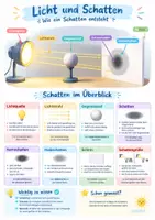 Vorschau - Poster - Licht und Schatten Poster Klasse 5-6 - Deckblatt