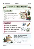 Vorschau - Stundenentwürfe - DaZ-Adventskalender A1 – Wortschatz & Sätze - Seite 1