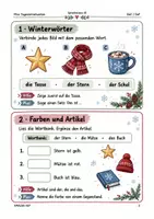 Vorschau - Stundenentwürfe - DaZ-Adventskalender A1 – Wortschatz & Sätze - Seite 2