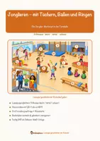 Vorschau - Arbeitsblätter - Jonglieren – mit Tüchern, Bällen und Ringen – Lesespurgeschichte mit Rätselaufgaben (Klasse 3) - Seite 1