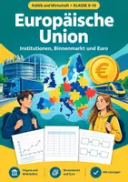 Vorschau - Arbeitsblätter - EU Klasse 9-10 Institutionen und Organe - Deckblatt