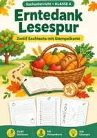 Vorschau - Arbeitsblätter - Erntedank, Lesespur, Klasse 4 - Deckblatt