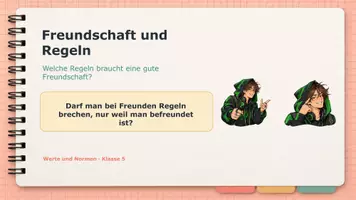 Vorschau - Arbeitsblätter - Was macht gute Freundschaft aus? Regeln in d. Freundschaft - Seite 1
